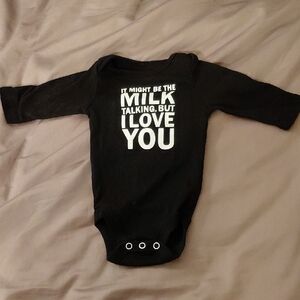 $3 IF BUNDLED Okie Dokie Black Bodysuit with Fun Quote